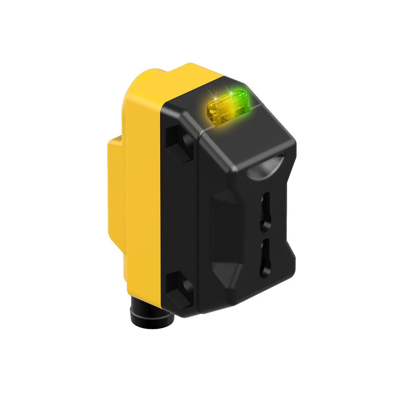 Banner Engineering Photoelectric Sensor; Plastic Fiber; Rectangular; Variable Range; 10-30VDC; PNP; LO/DO Configurable; M8 QD